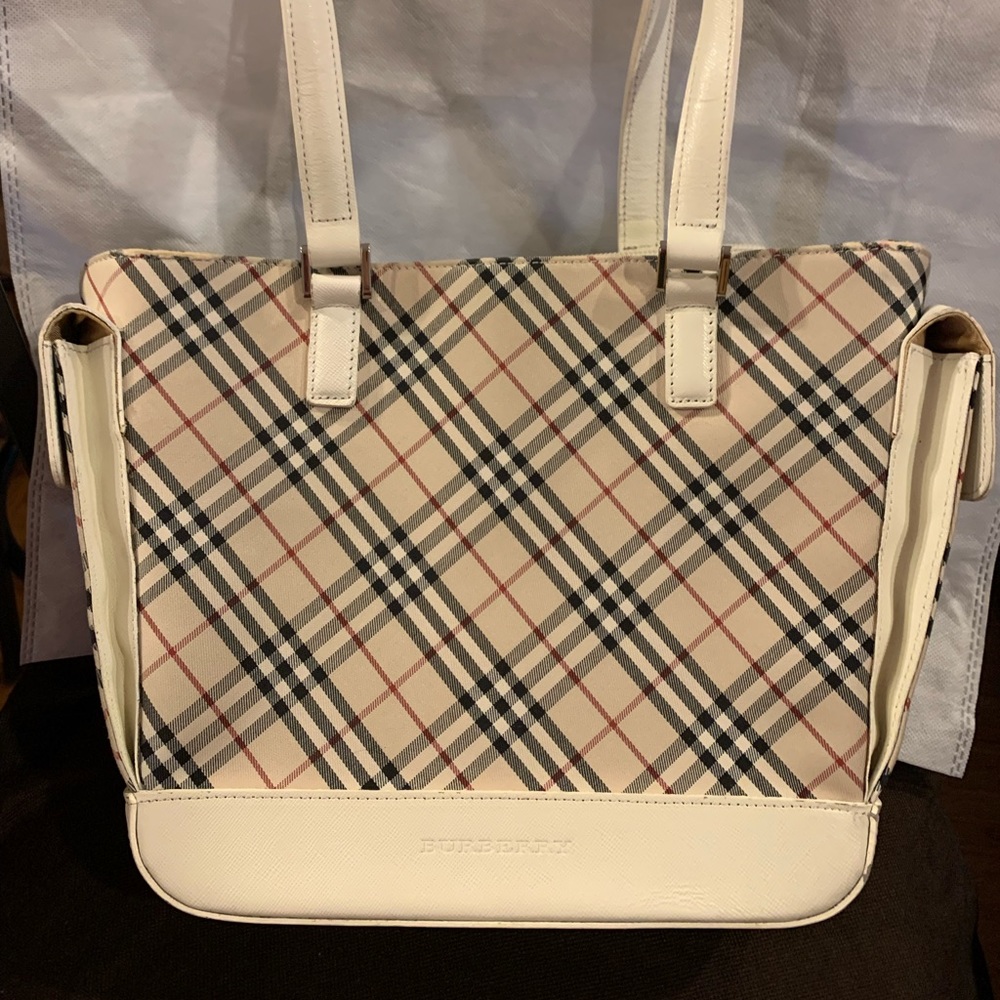 Burberry Shoulder Bag Side Flap pocket Zip Tote